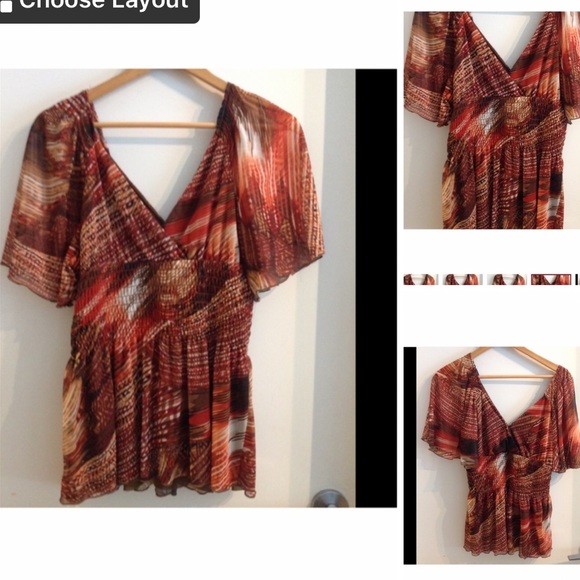 🍁 GORGEOUS TOP M, NWOT - Picture 1 of 7